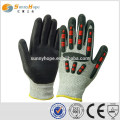 Sunnyhope Gants anti-adhérents HPPE en caoutchouc noir avec gants de travail TPR